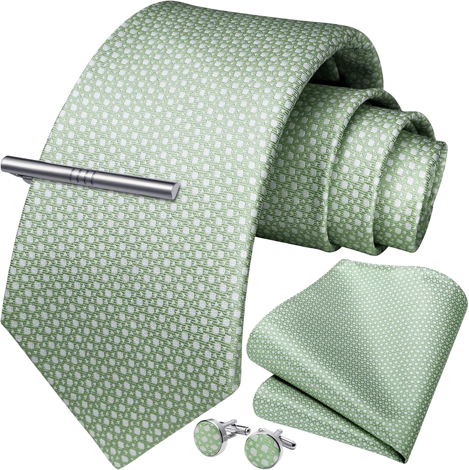 Classic Checkered Tie Set with – Pocket Square Set Bewertung und Preis