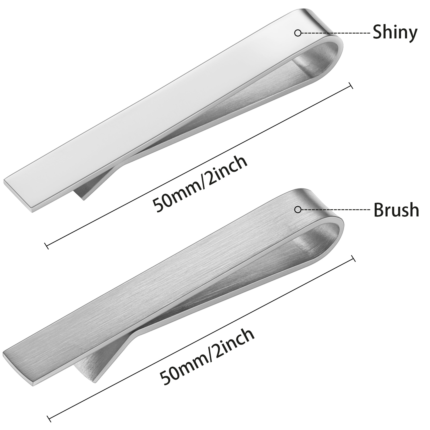 HAWSON 2 in shiny and brushTie – Tie Bar Set Gift Bewertung und Preis