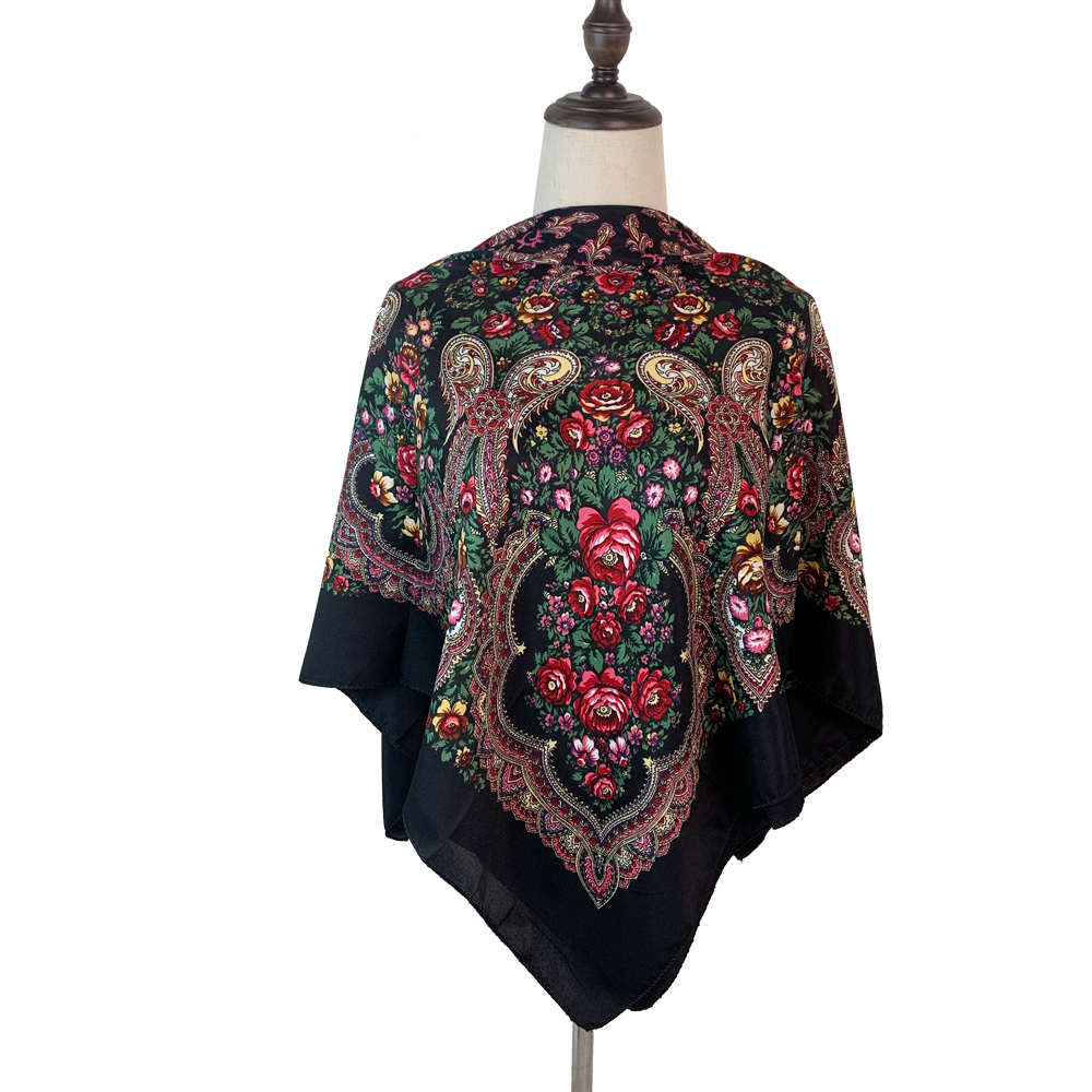 100*100cm Russian Square Scarf – Bandana Cotton Bewertung und Preis