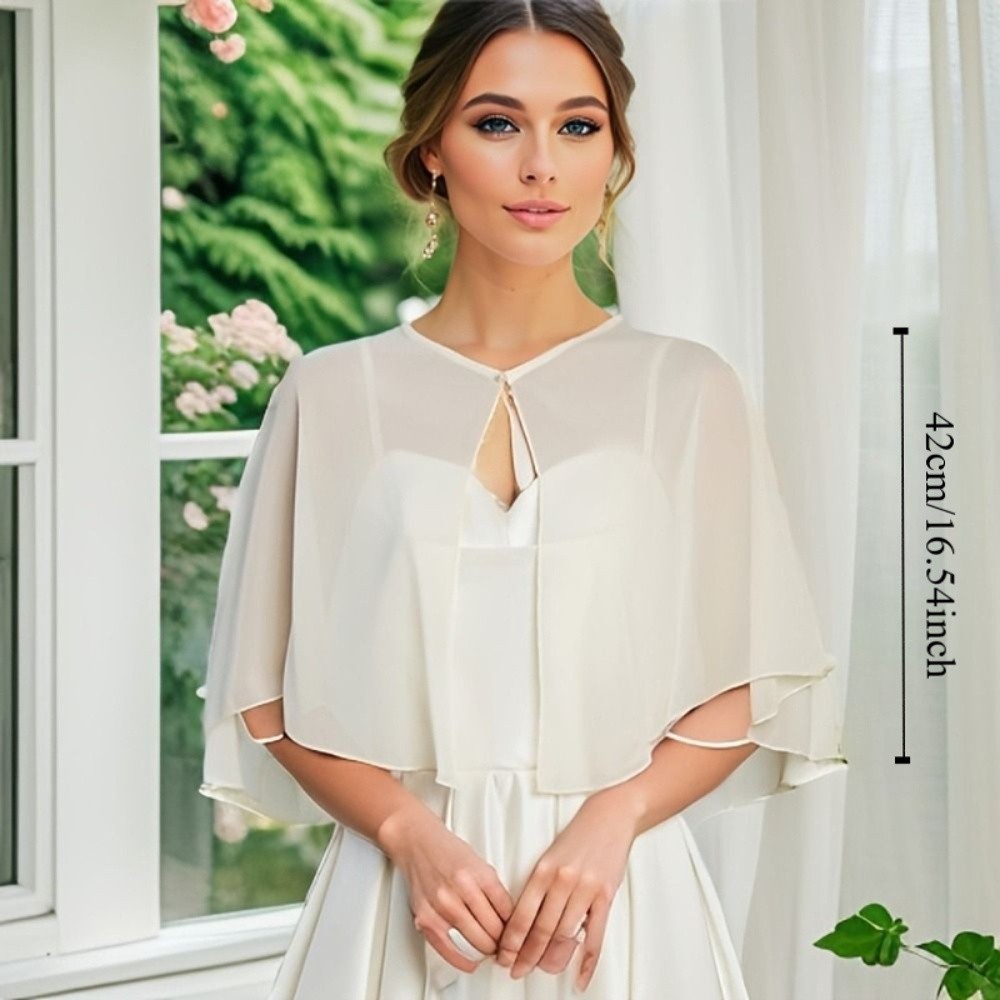 Vintage Sheer Chiffon Capelet  – Stole Wedding Shawl Bewertung und Preis