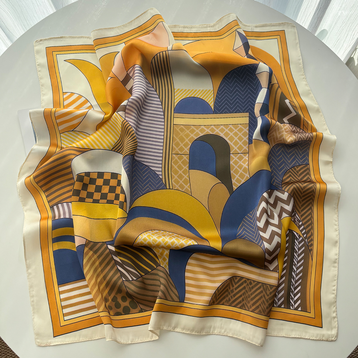 Luxury Square Scarf For Women  – Silk Neck Scarf Bewertung und Preis