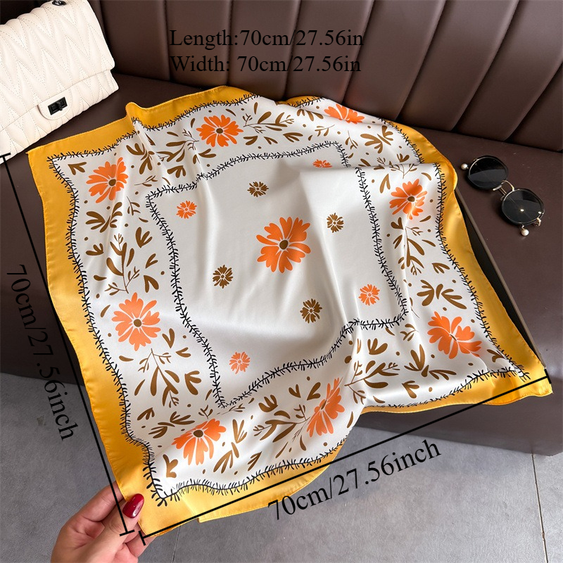 1Pc new printed fashion silk s – Silk Neck Scarf Bewertung und Preis