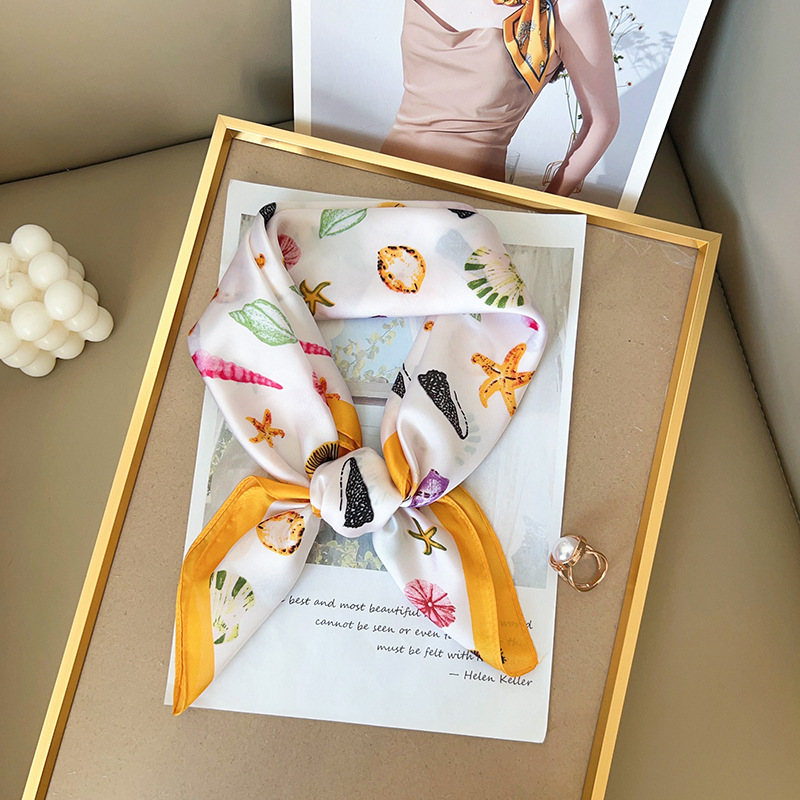Women Silk Feeling Square Scar – Silk Neck Scarf Bewertung und Preis