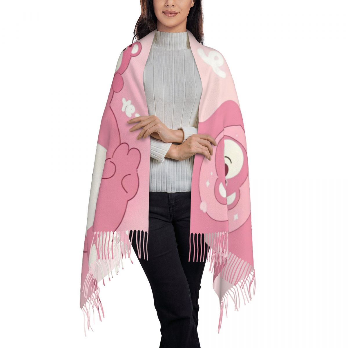 Lotso Pink Bear Women's Scarf  – Pashmina Wrap Large Bewertung und Preis