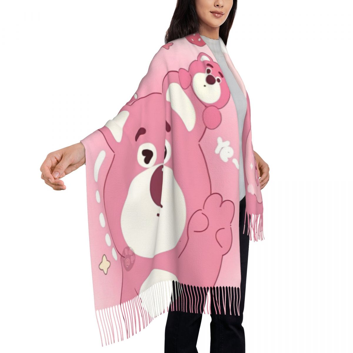 Lotso Pink Bear Women's Scarf  – Pashmina Wrap Large Bewertung und Preis