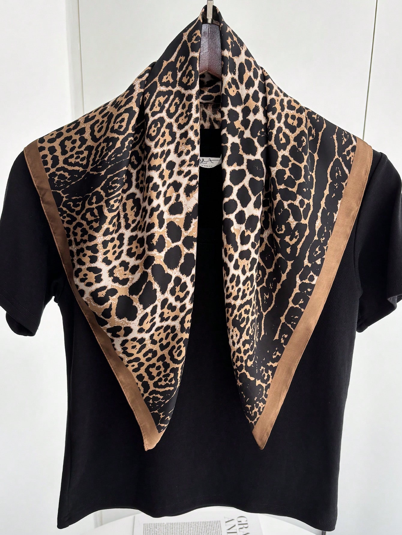 1pc Luxury Brand Leopard Print – Bandana Cotton Bewertung und Preis