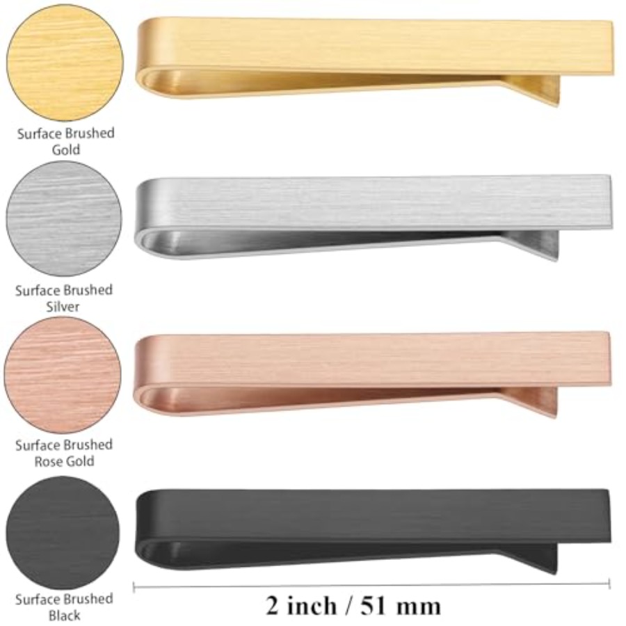 HAWSON 2 inch Tie Clips for Me – Tie Bar Set Gift Bewertung und Preis