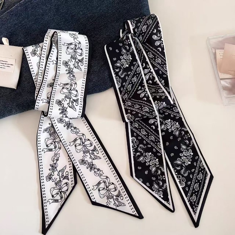 Black White Double Sided Paisl – Ascot Neck Scarf Bewertung und Preis