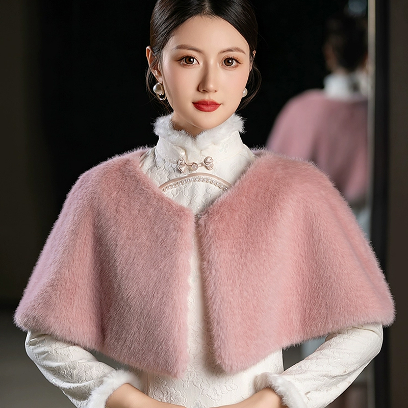 Women Winter Faux Fur Shawl El – Stole Wedding Shawl Bewertung und Preis