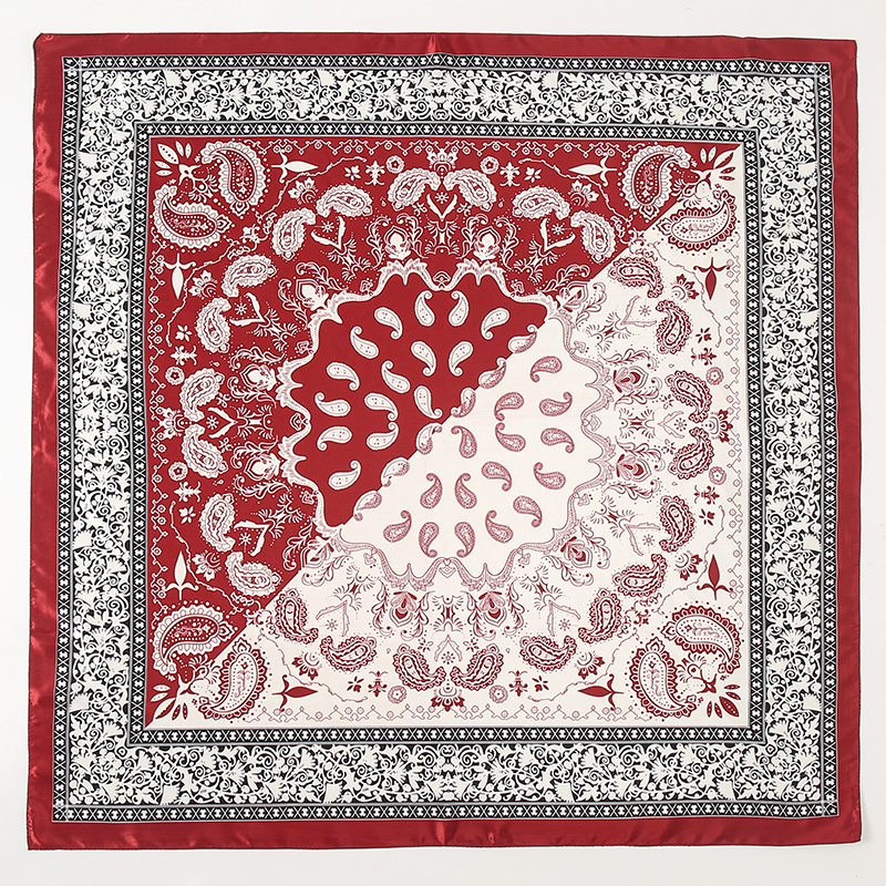 Satin Square Scarf Women Musli – Silk Neck Scarf Bewertung und Preis