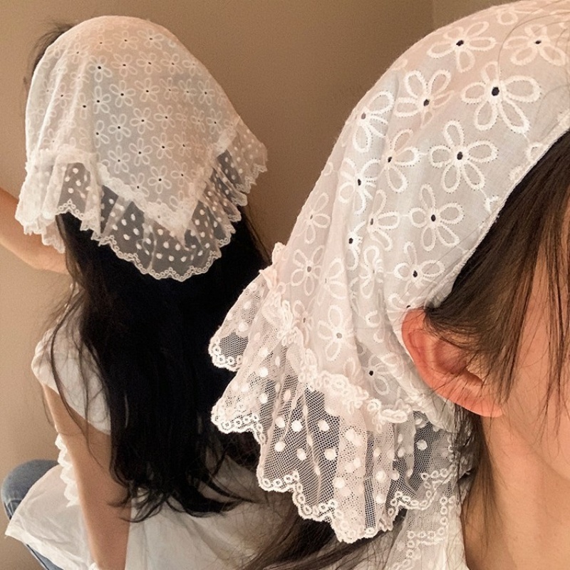 Retro  Lace Triangle Headscarf – Bandana Cotton Bewertung und Preis