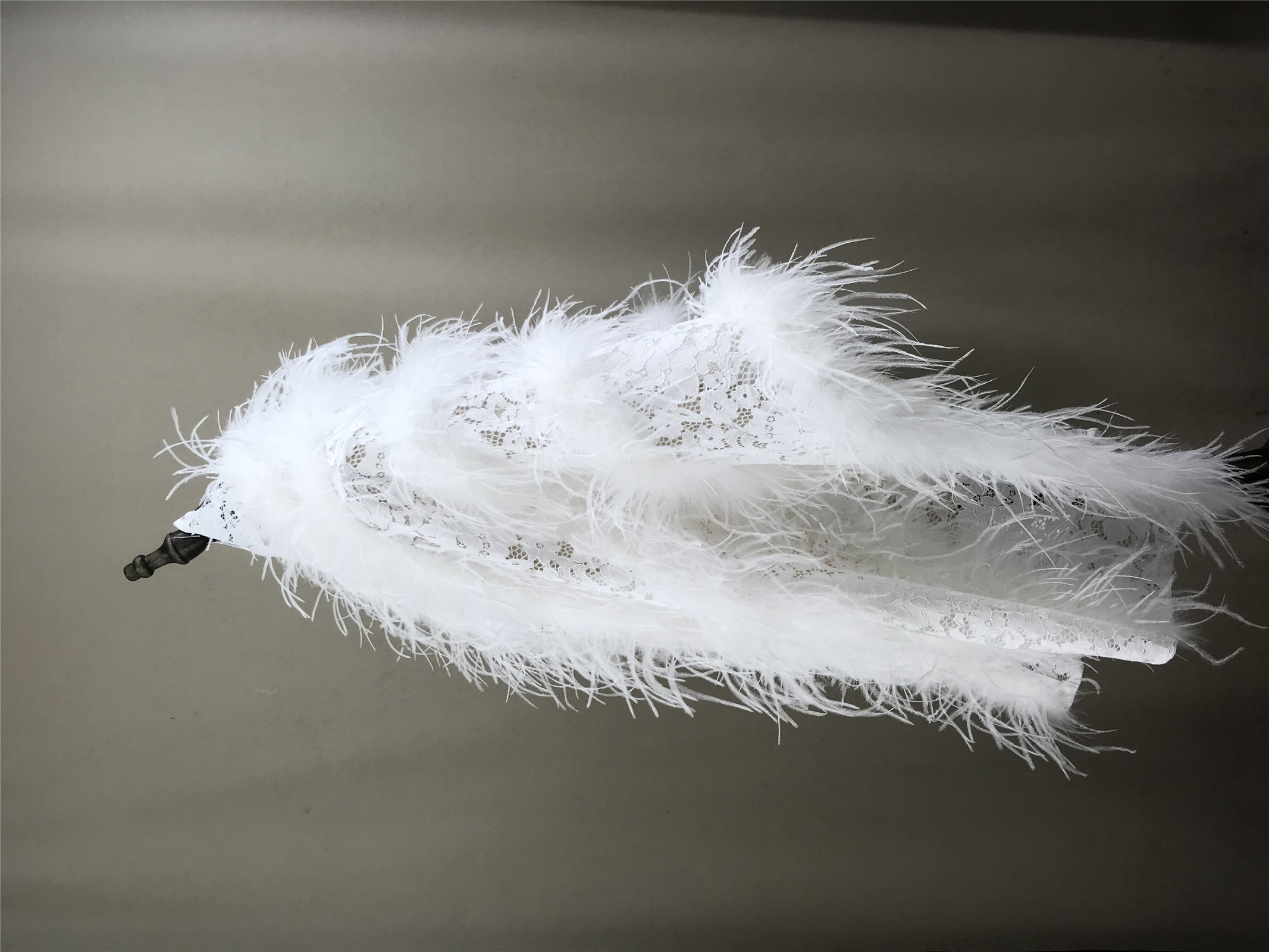 Real Ostrich Feather Lace Shaw – Stole Wedding Shawl Bewertung und Preis
