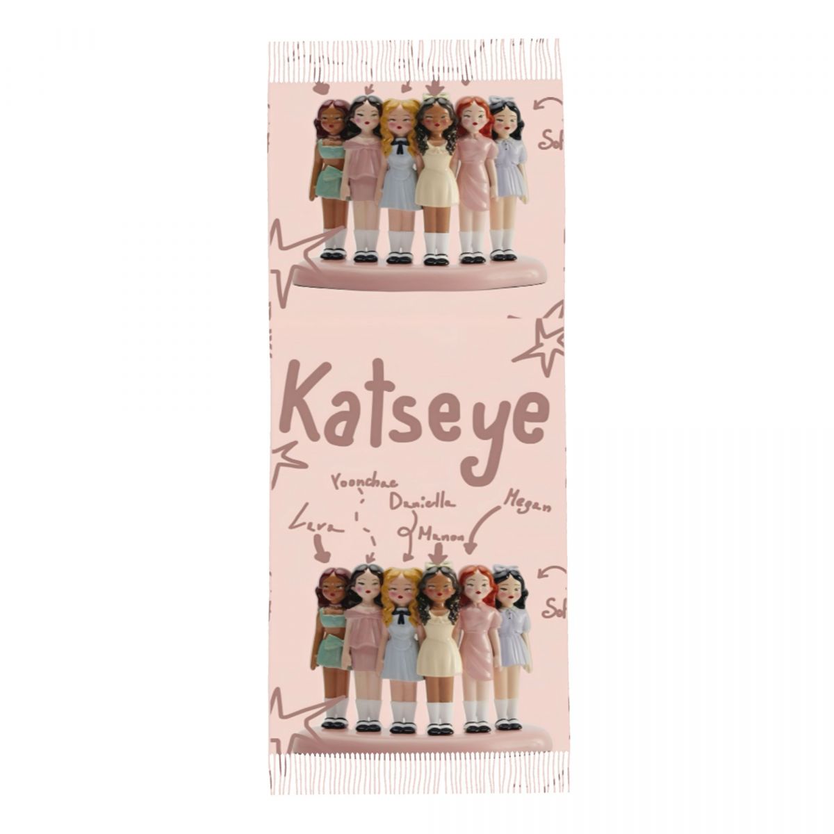 Katseye Kpop Idol Shawl Wrap W – Pashmina Wrap Large Bewertung und Preis