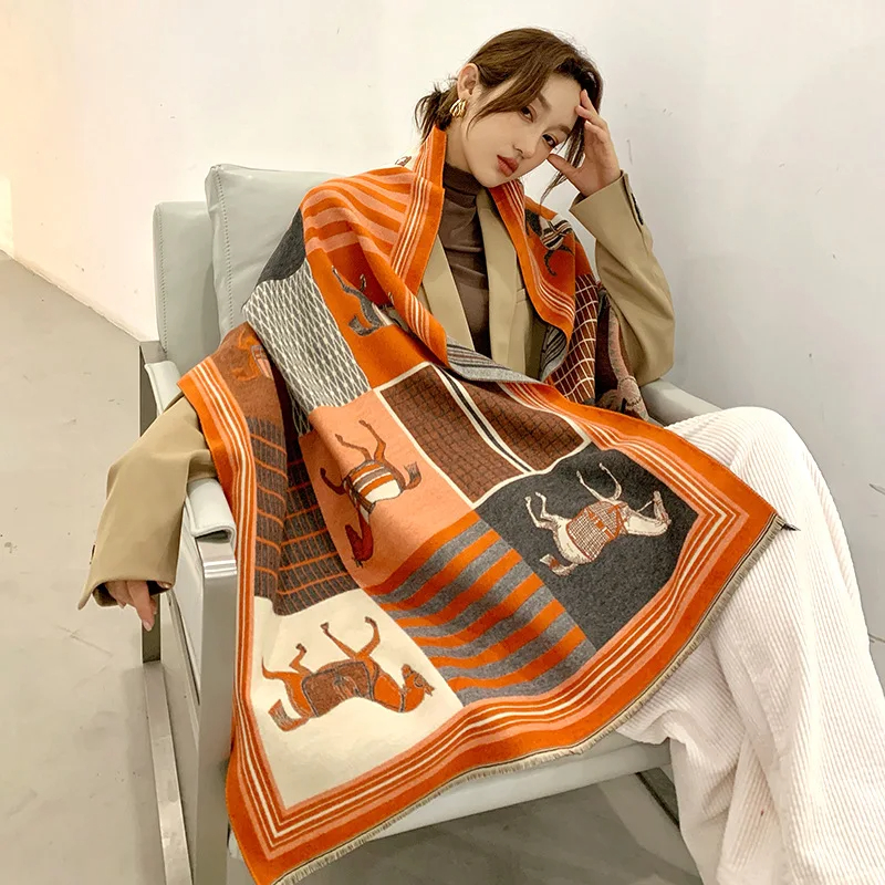 2024 New Luxury Winter Cashmer – Woven Scarf Blanket Bewertung und Preis
