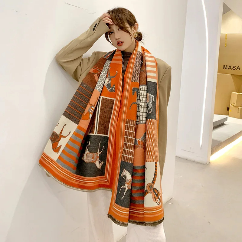 2024 New Luxury Winter Cashmer – Woven Scarf Blanket Bewertung und Preis