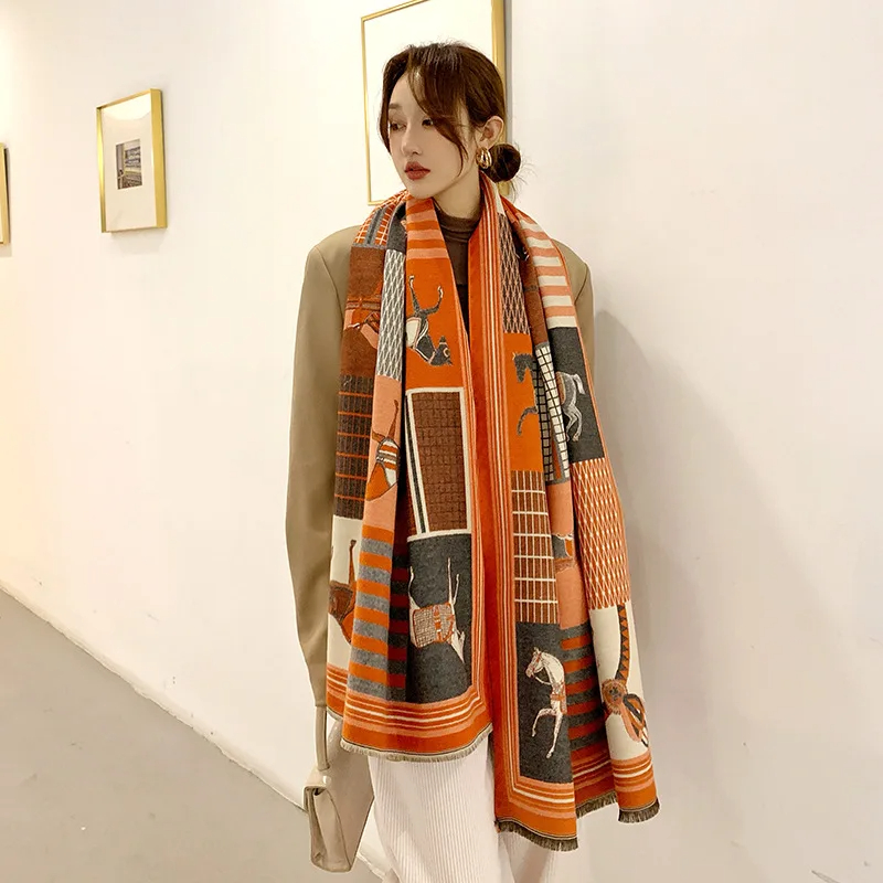2024 New Luxury Winter Cashmer – Woven Scarf Blanket Bewertung und Preis