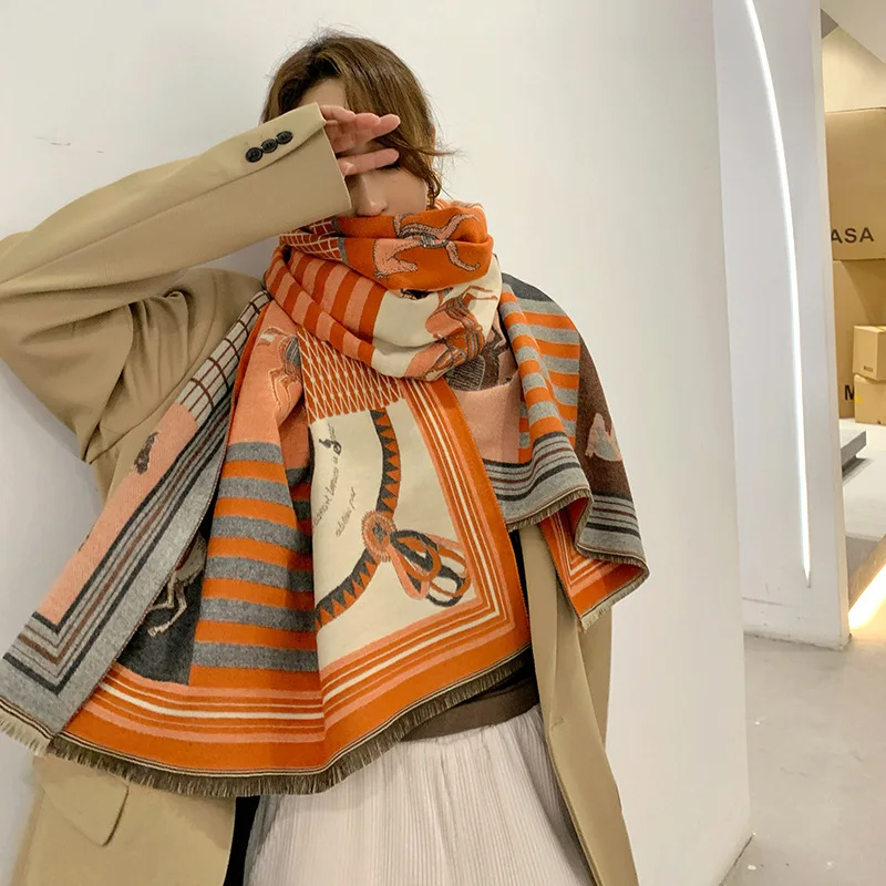 2024 New Luxury Winter Cashmer – Woven Scarf Blanket Bewertung und Preis