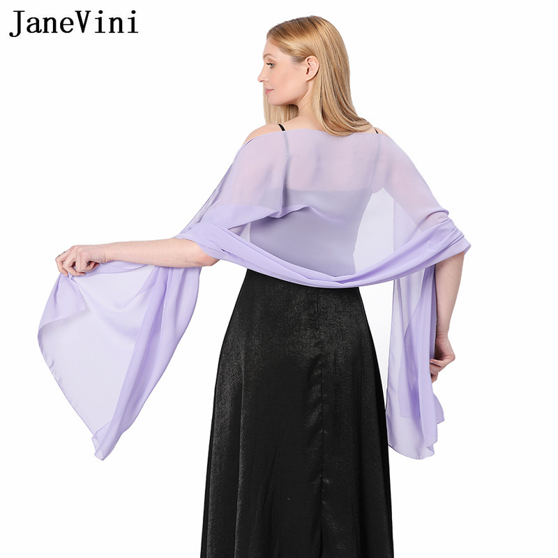 JaneVini Elegant Pink Chiffon  – Stole Wedding Shawl Bewertung und Preis