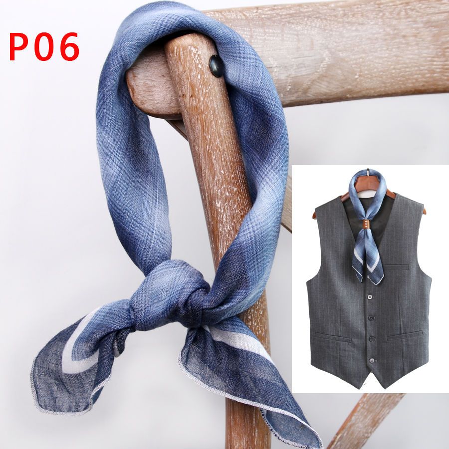 Men's Square Scarf with Button – Bandana Cotton Bewertung und Preis