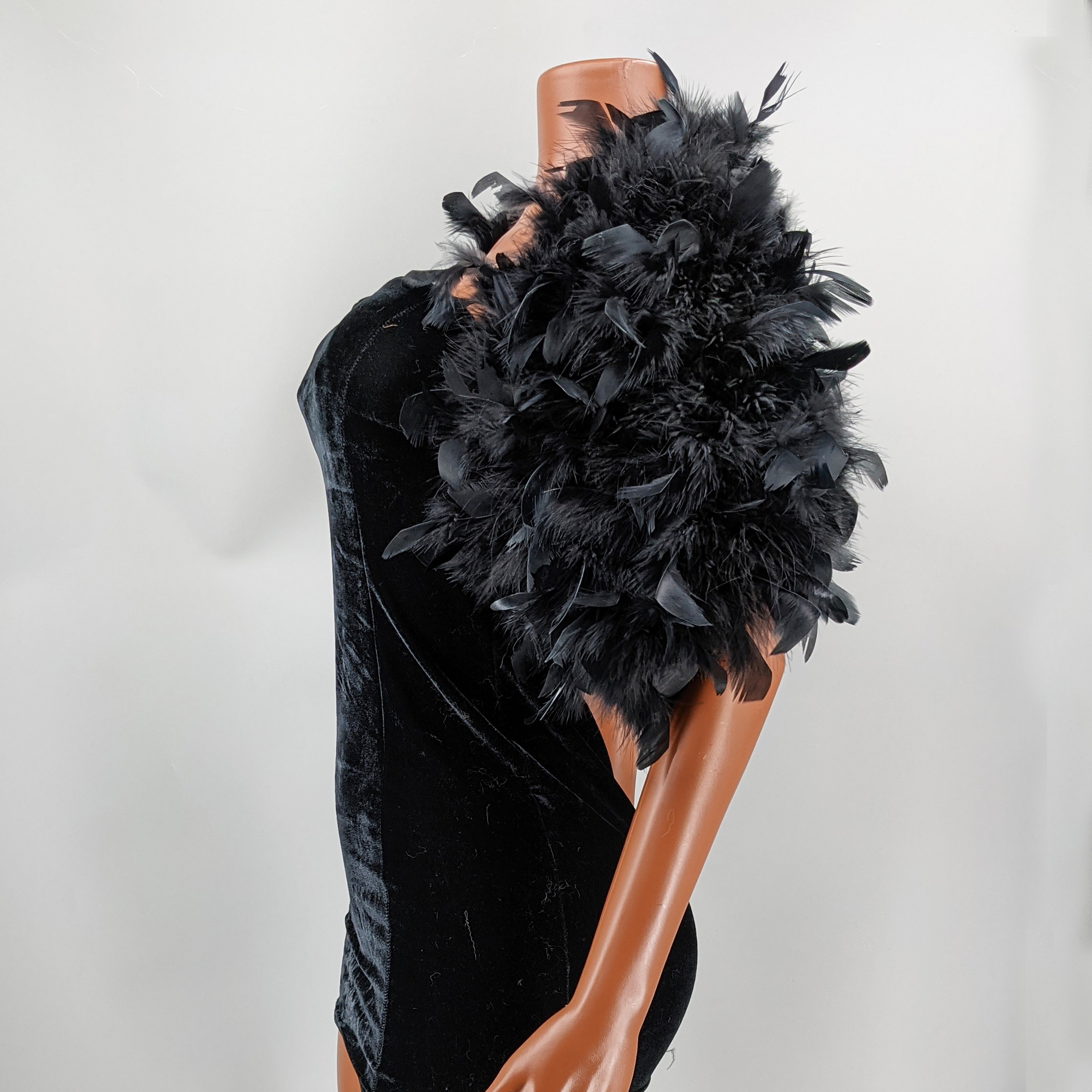 Black Feather Shawl for Women  – Stole Wedding Shawl Bewertung und Preis