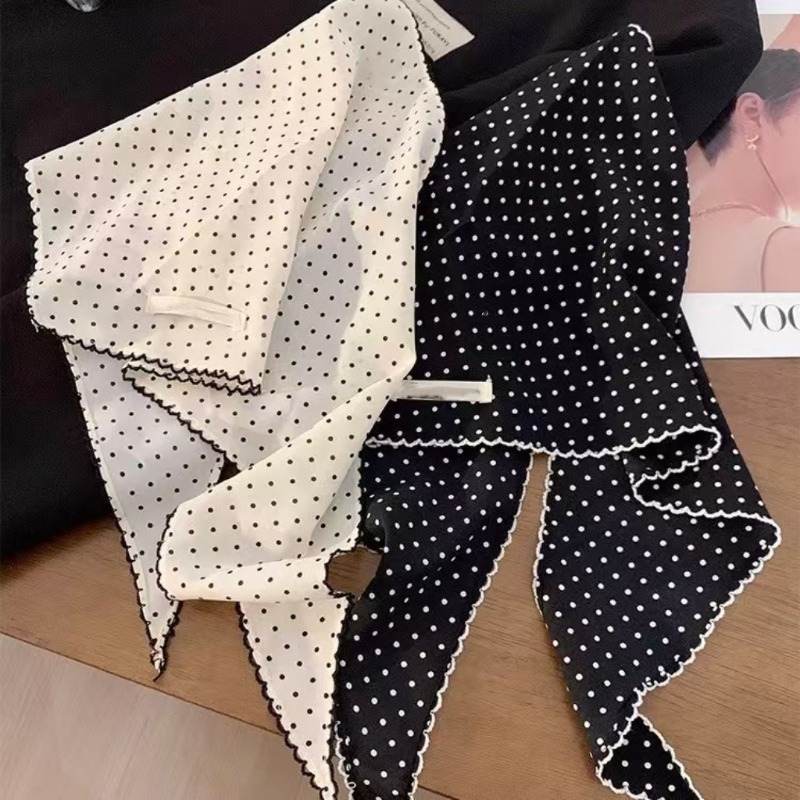Black White Polka Dot Scarf fo – Ascot Neck Scarf Bewertung und Preis