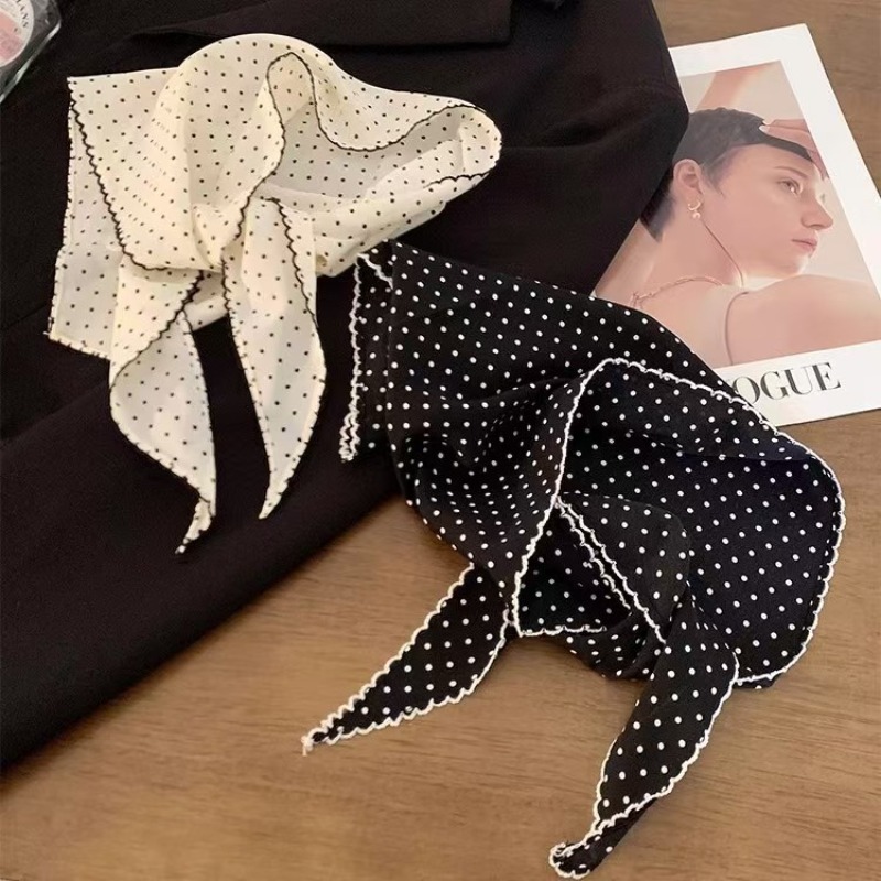 Black White Polka Dot Scarf fo – Ascot Neck Scarf Bewertung und Preis