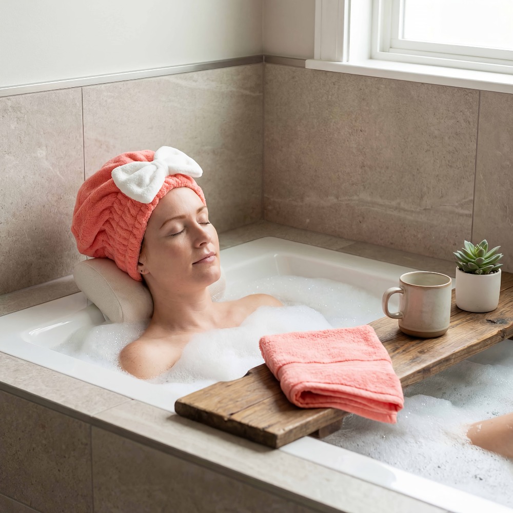 Microfiber Hair Drying Cap, Qu – Head Wrap Turban Bewertung und Preis