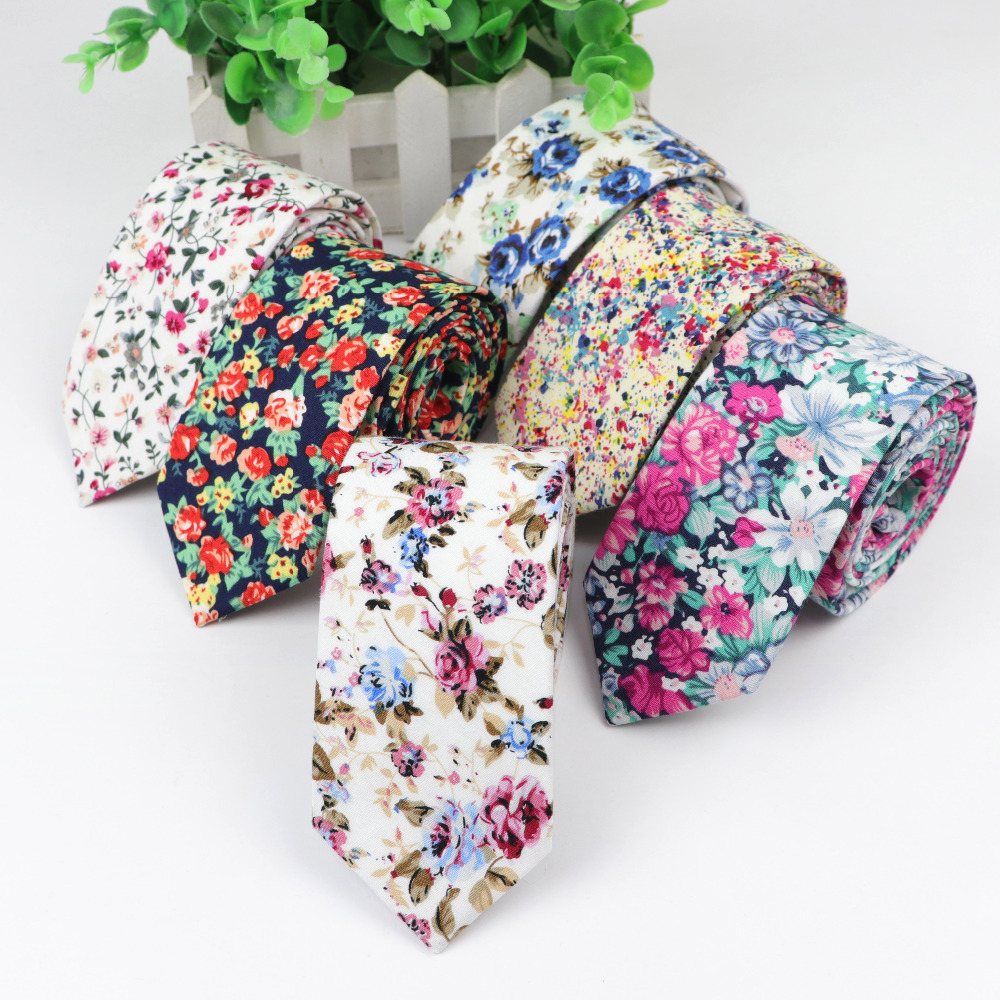 Cotton Flower Tie Men's Colour – Skinny Tie Men Bewertung und Preis