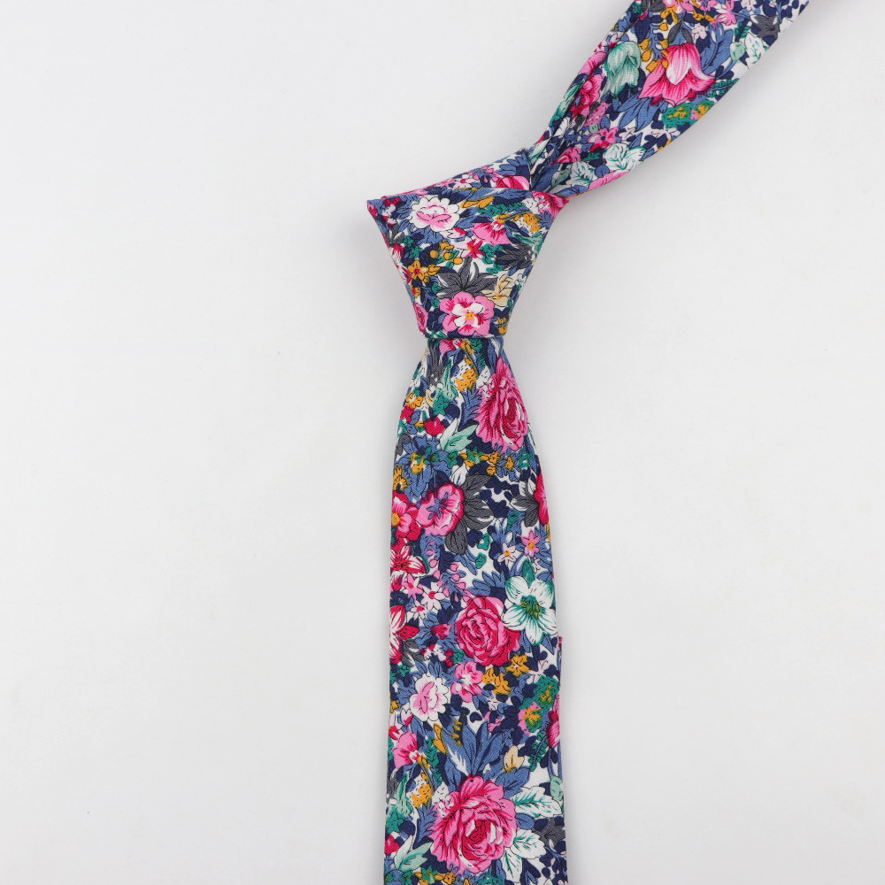 Cotton Flower Tie Men's Colour – Skinny Tie Men Bewertung und Preis