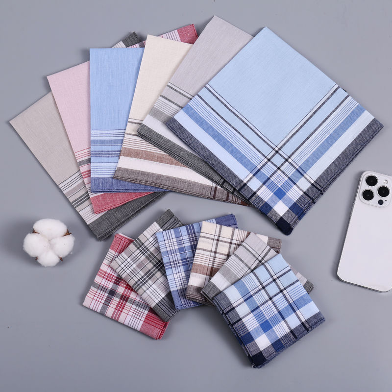 12Pcs Men's Pure Cotton Handke – Handkerchief Cotton Men Bewertung und Preis