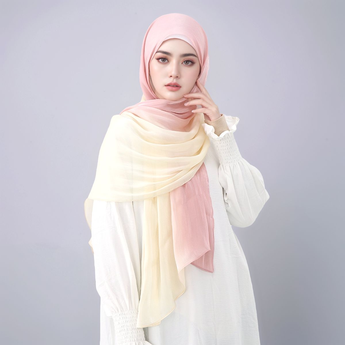 Gradient Twinkle Silk Hijab Sc – Head Wrap Turban Bewertung und Preis