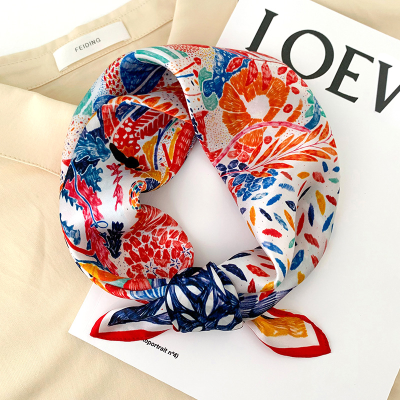 53cm Square Silk Scarf Women N – Silk Neck Scarf Bewertung und Preis