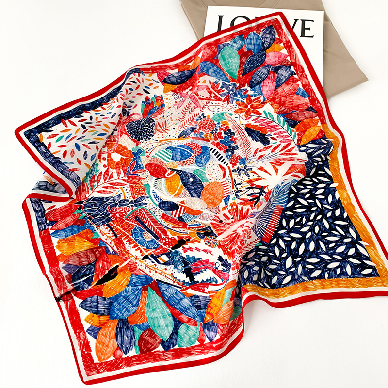 53cm Square Silk Scarf Women N – Silk Neck Scarf Bewertung und Preis