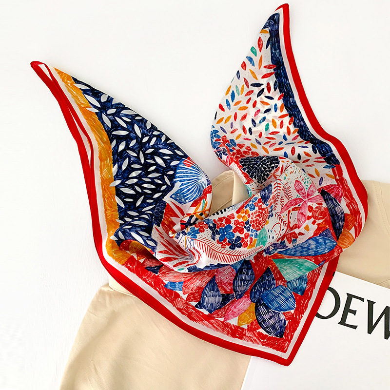 53cm Square Silk Scarf Women N – Silk Neck Scarf Bewertung und Preis