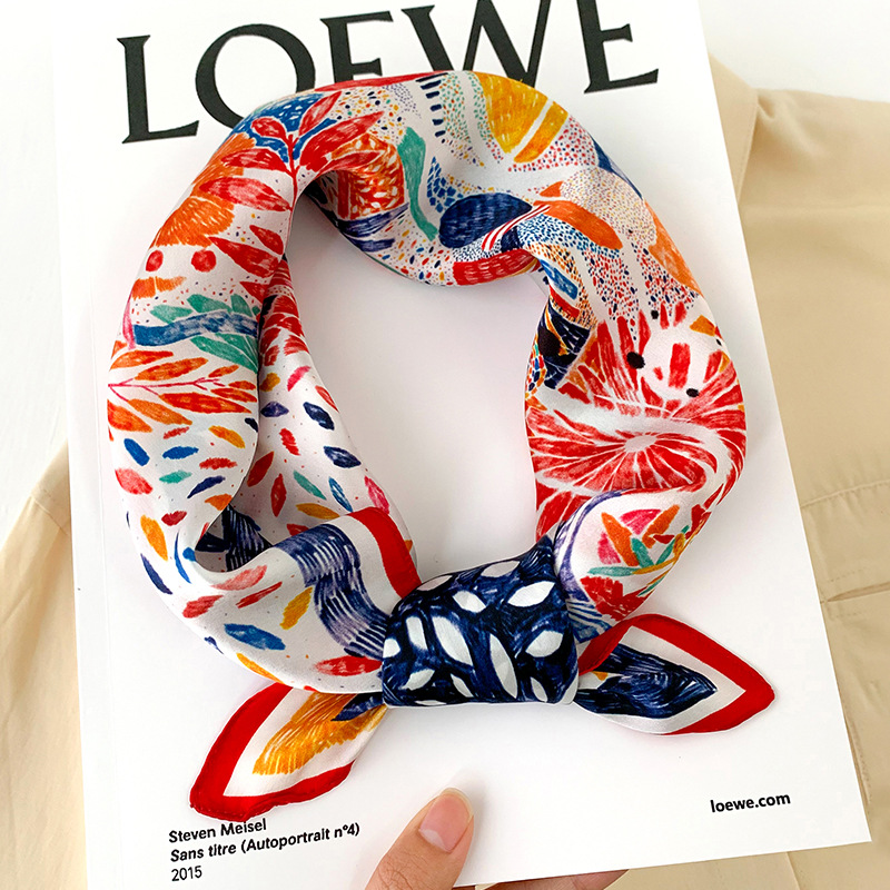 53cm Square Silk Scarf Women N – Silk Neck Scarf Bewertung und Preis