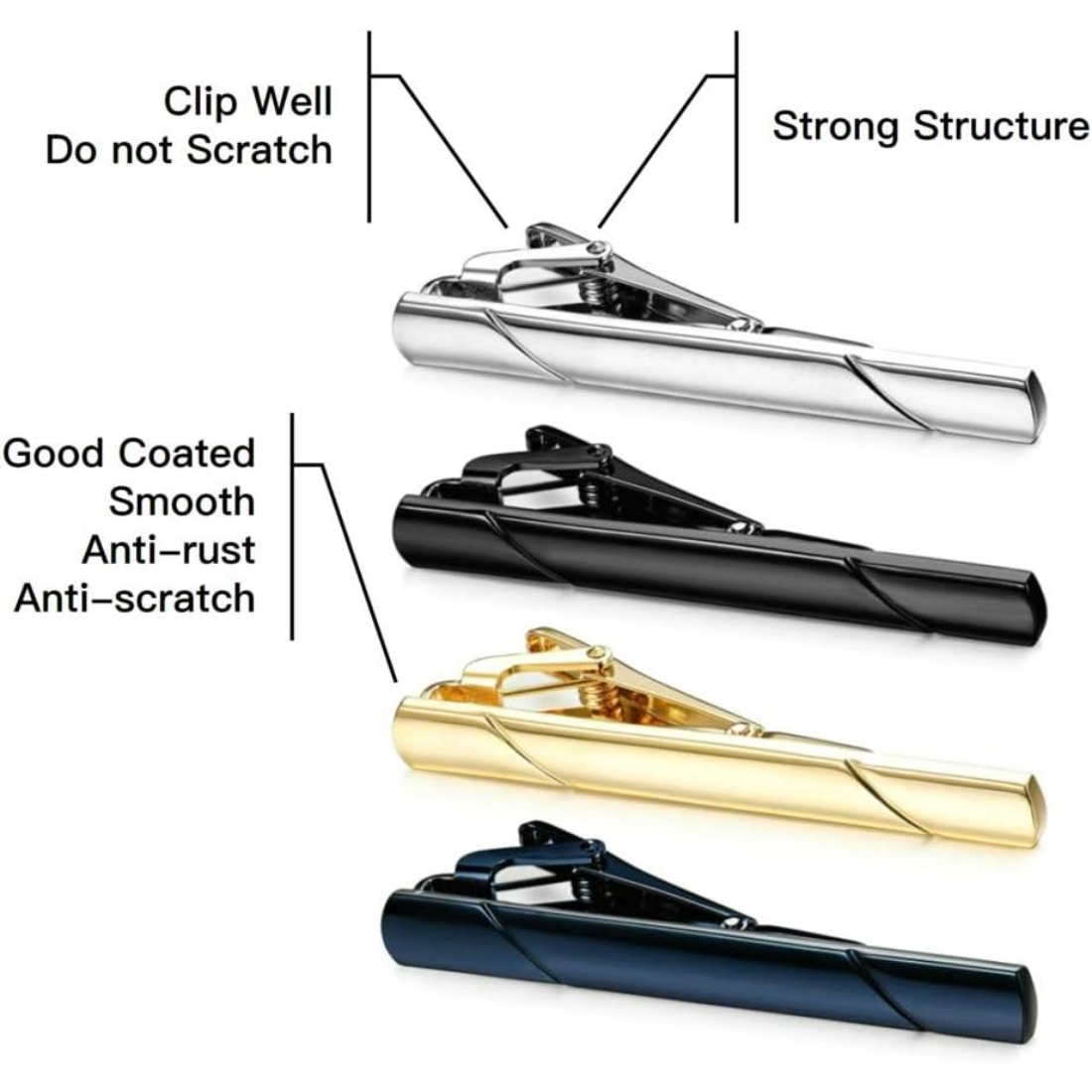 Father's Day Gift Men's Tie Cl – Tie Bar Set Gift Bewertung und Preis