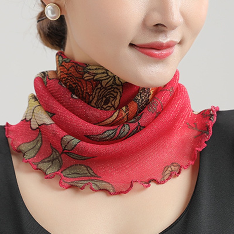 Spring Summer Chiffon Neck Col – Silk Neck Scarf Bewertung und Preis