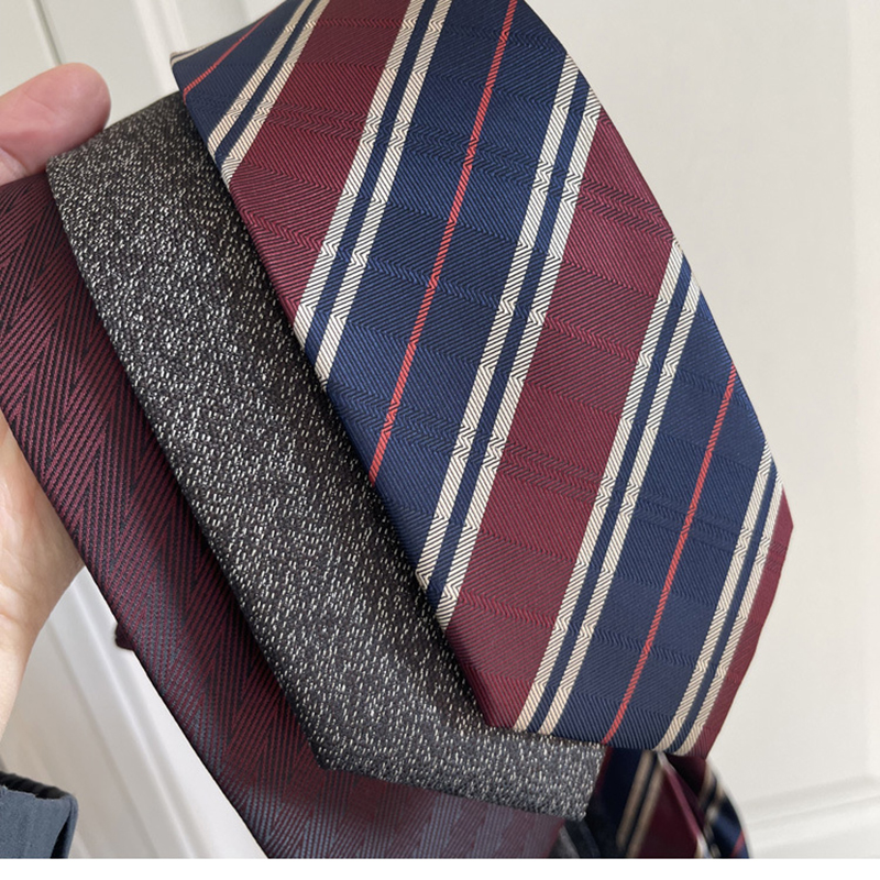 New Trendy Striped Neckties Fo – Skinny Tie Men Bewertung und Preis
