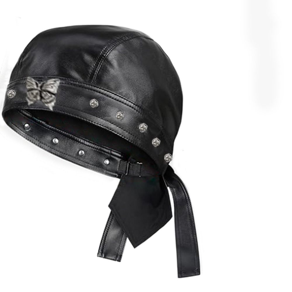PU Leather Black Biker Cap Doo – Bandana Doo Rag Bewertung und Preis
