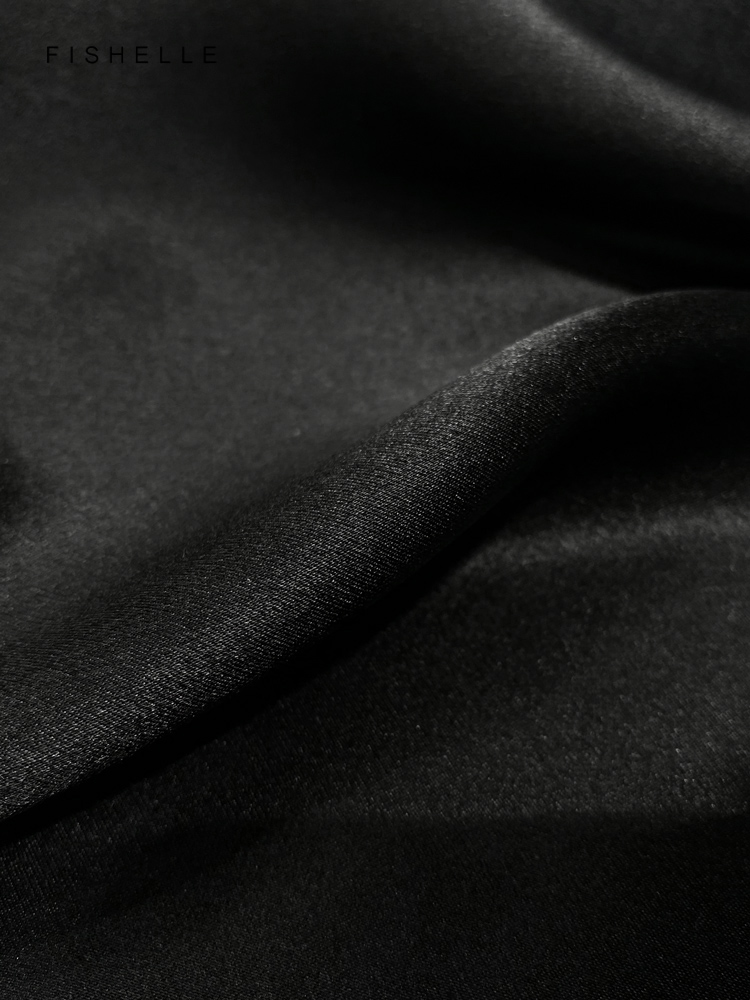 Solid color black pure silk sc – Ascot Neck Scarf Bewertung und Preis