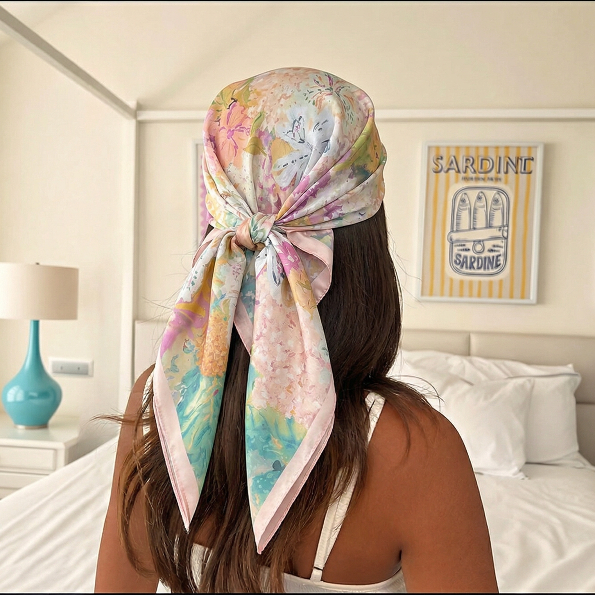 70*70cm Square Silk Scarf for  – Ascot Neck Scarf Bewertung und Preis
