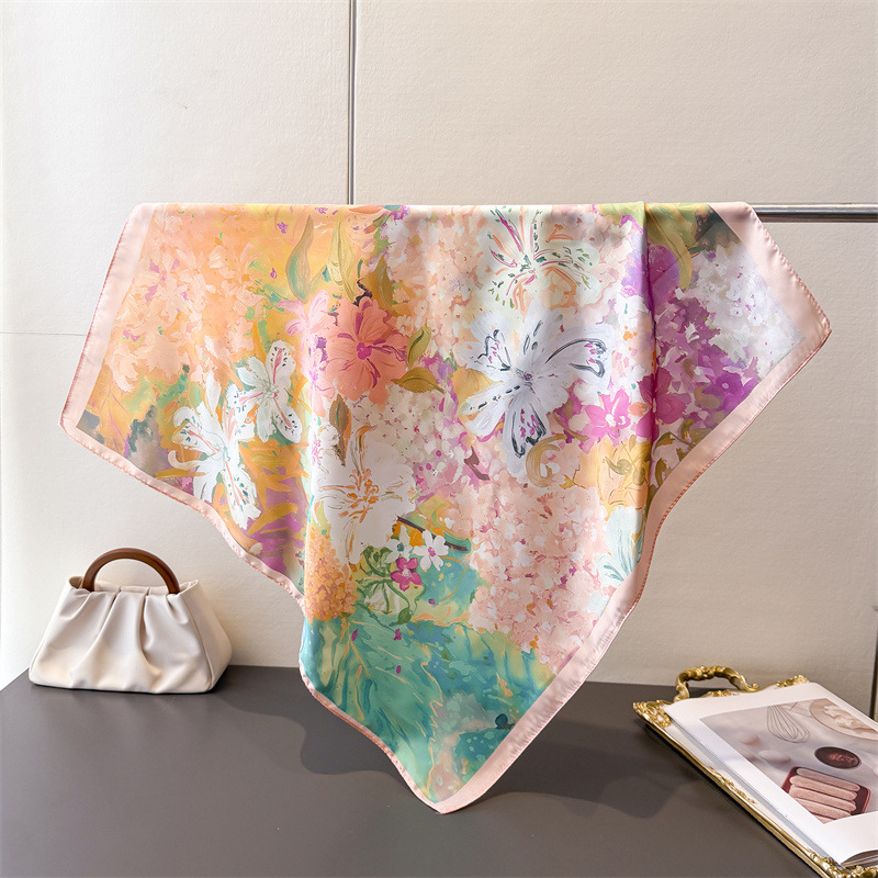 70*70cm Square Silk Scarf for  – Ascot Neck Scarf Bewertung und Preis