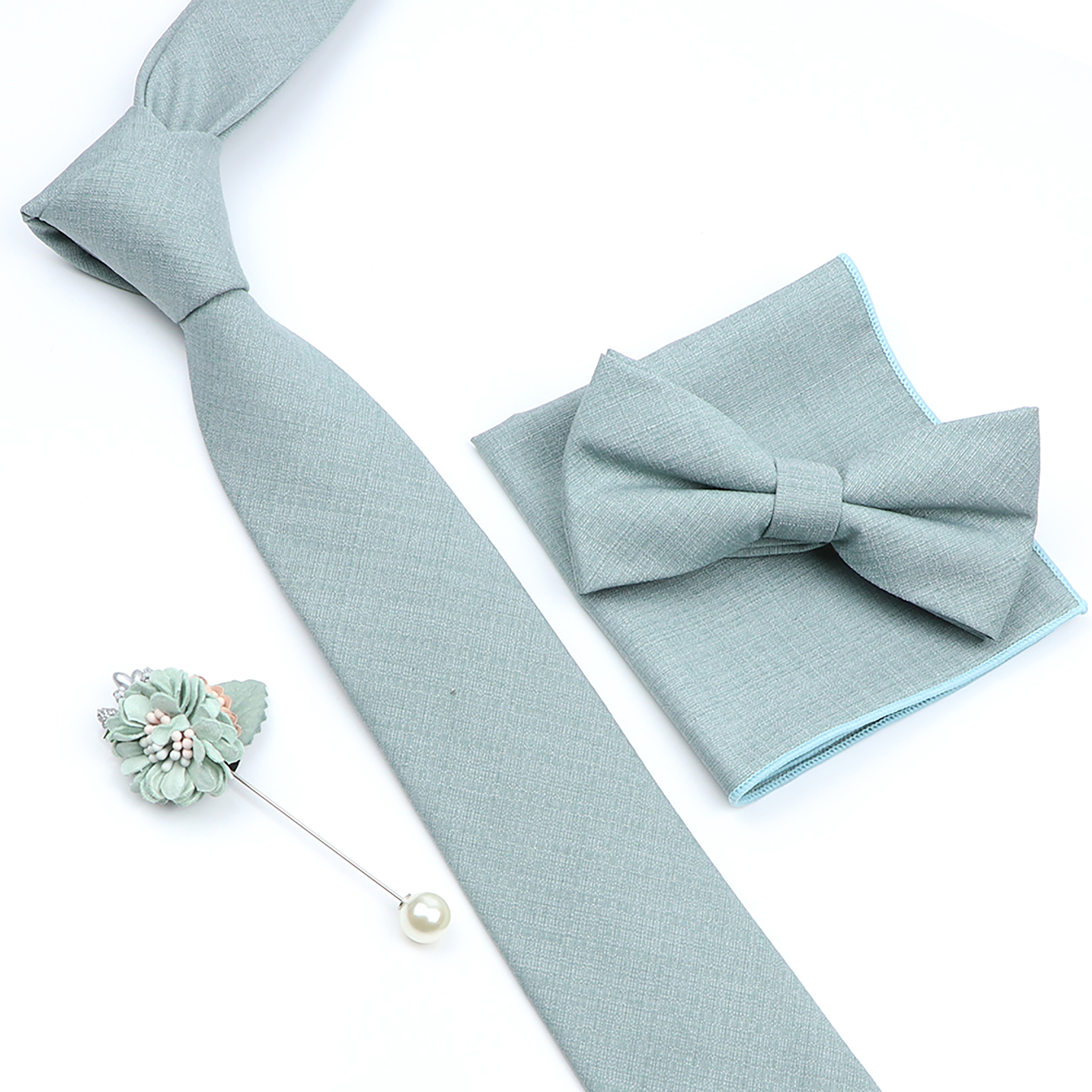 Beautiful Solid Color Tie Broo – Skinny Tie Men Bewertung und Preis