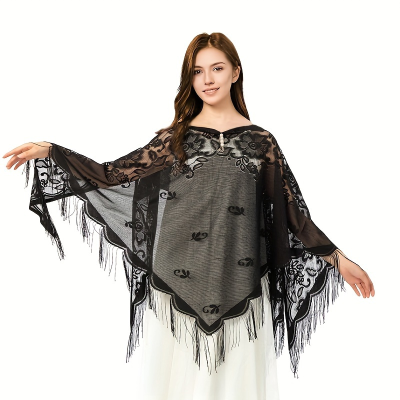 New Embroidery Lace Scarf Shaw – Stole Wedding Shawl Bewertung und Preis