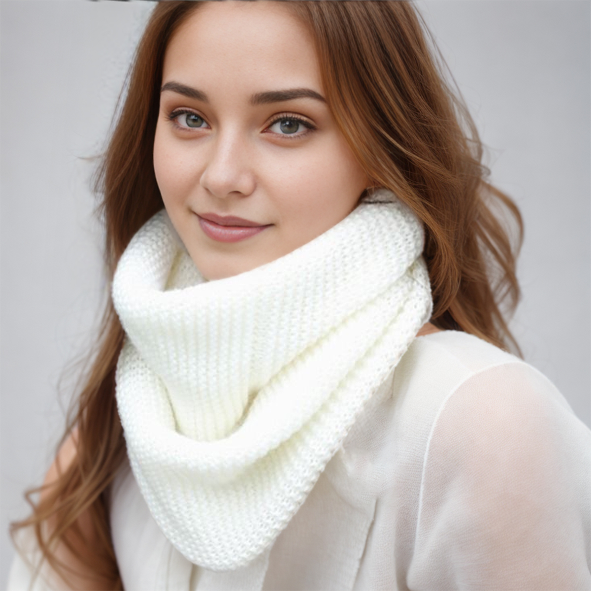 New Winter Scarf Women Infinit – Infinity Scarf Knit Bewertung und Preis