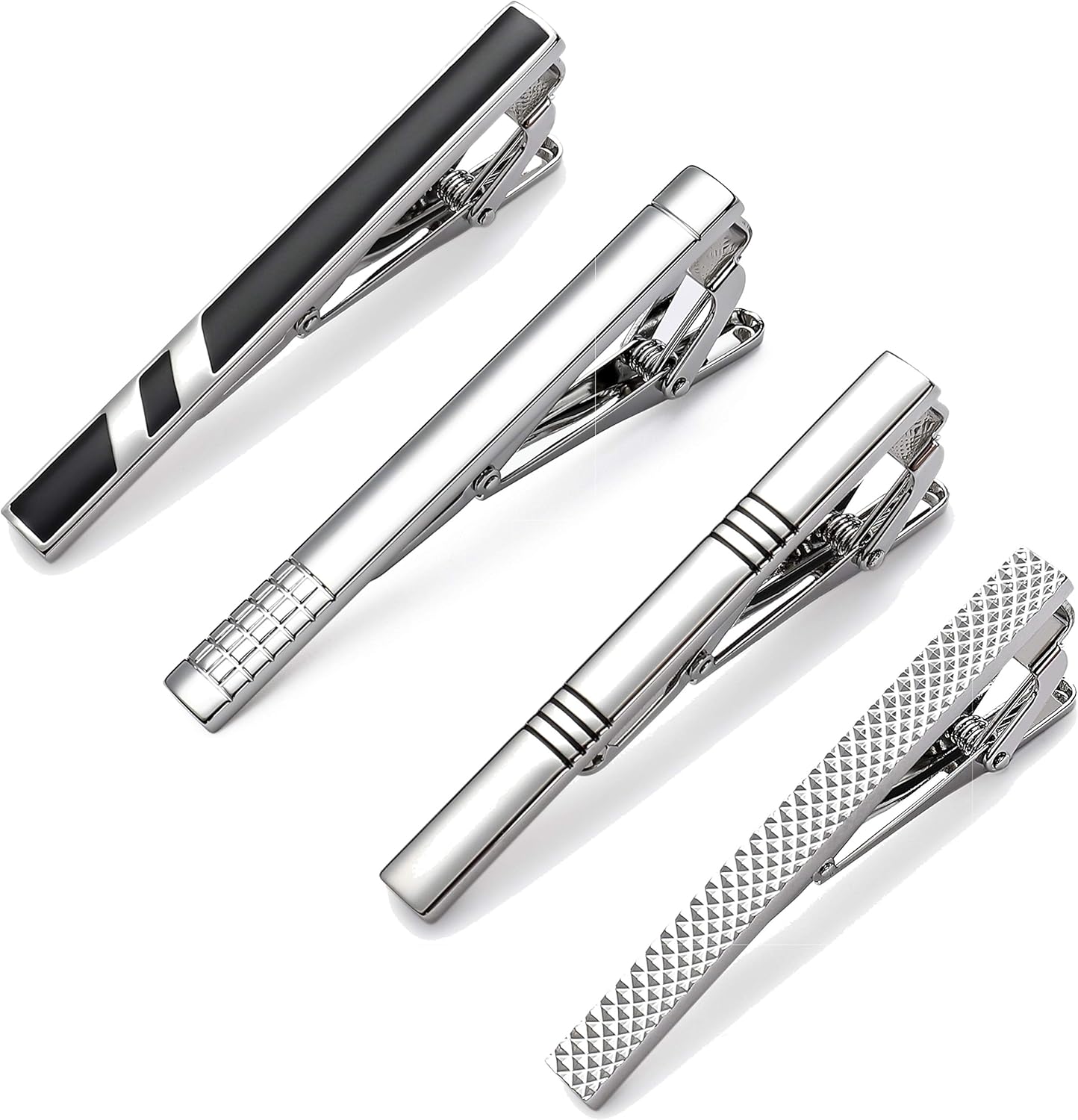 Classic Silver Tie Bar Set for – Tie Bar Set Gift Bewertung und Preis