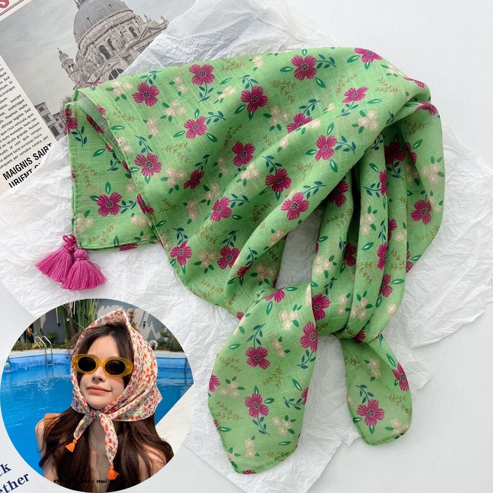 Summer Scarf Colorful Flower P – Bandana Cotton Bewertung und Preis