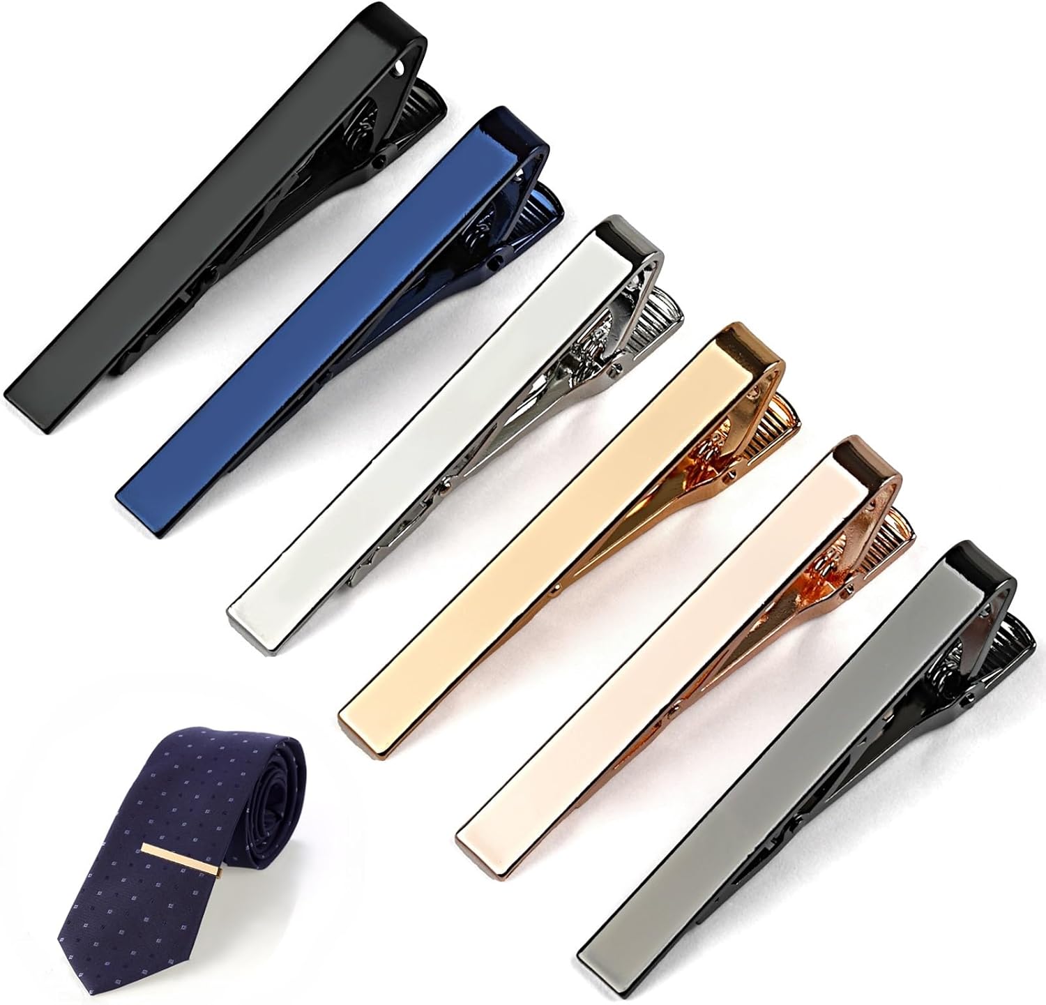 6 Tie Clips for Men, Classic S – Tie Bar Set Gift Bewertung und Preis