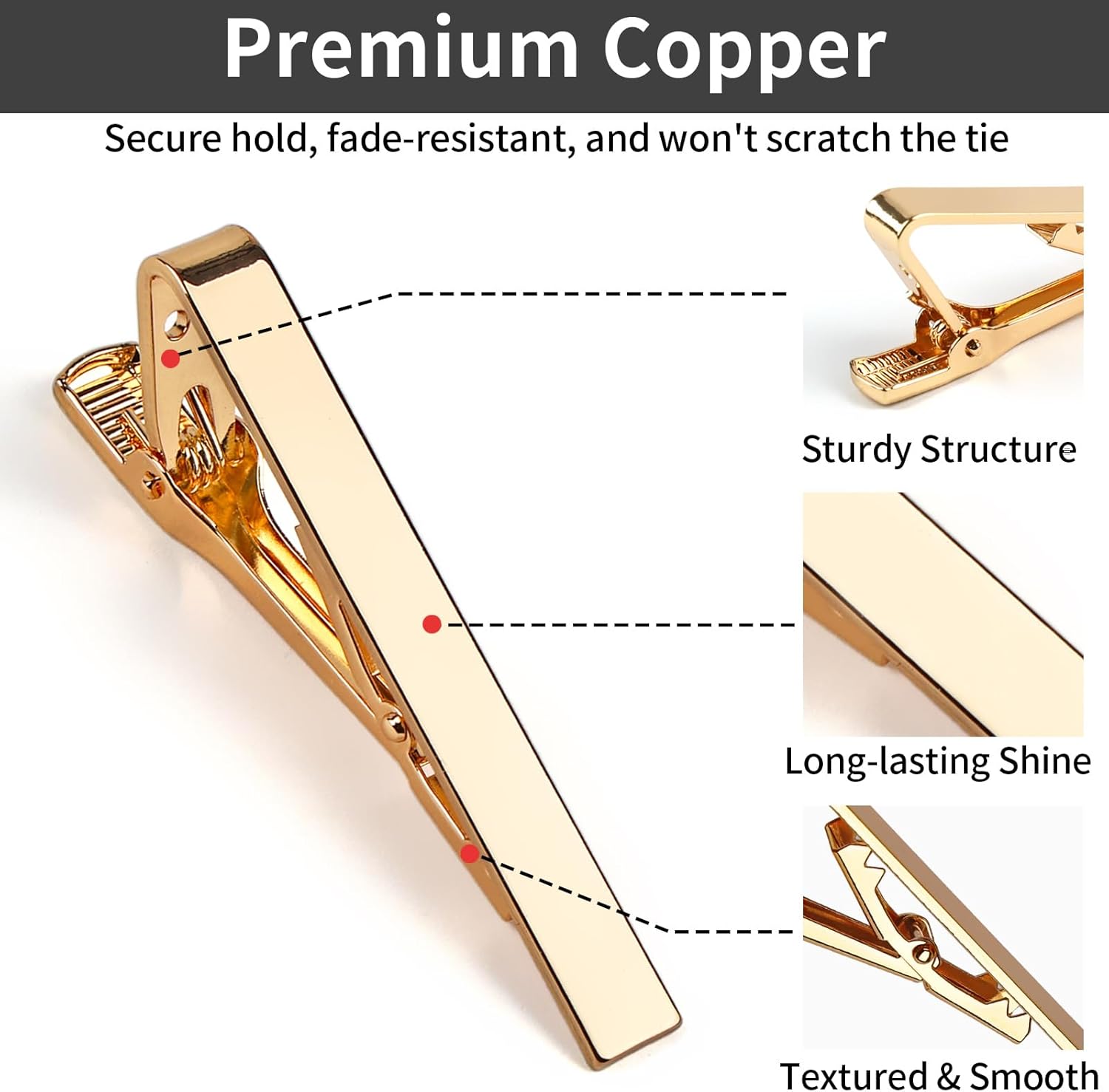 6 Tie Clips for Men, Classic S – Tie Bar Set Gift Bewertung und Preis