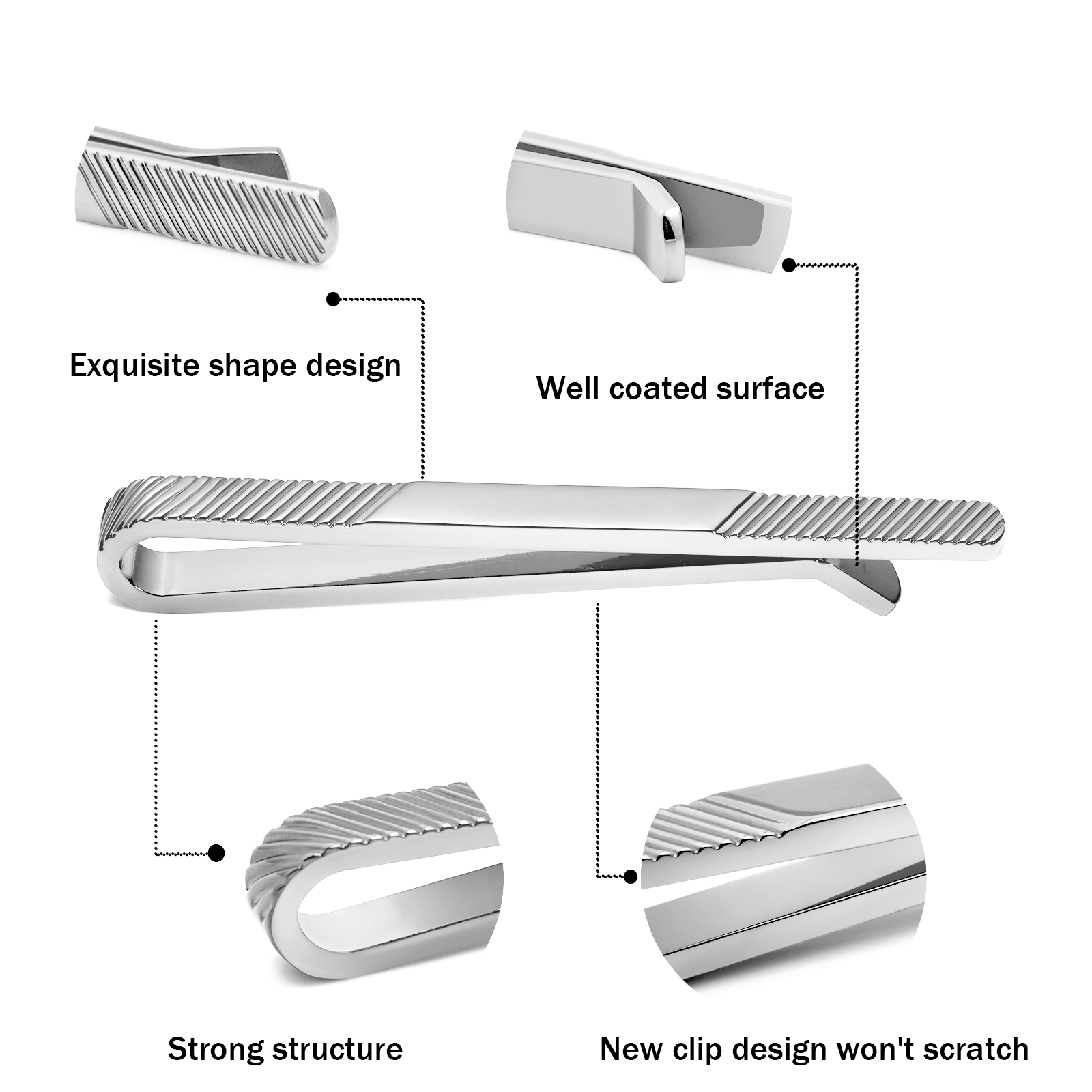 TAIGRAMA 2.5 inch Tie Clip for – Tie Bar Set Gift Bewertung und Preis